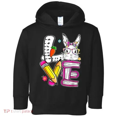 Love Easter Bunny School Toddler Hoodie