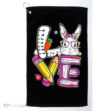 Love Easter Bunny School Golf Towel