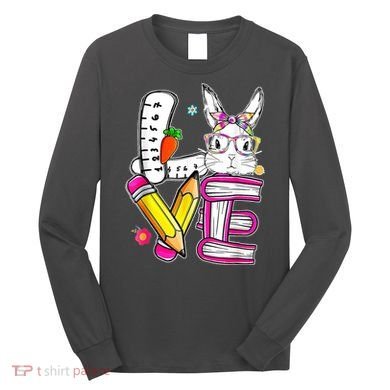 Love Easter Bunny School Long Sleeve Shirt