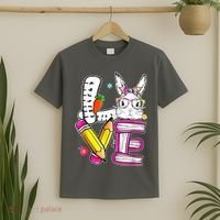 Love Easter Bunny School T-Shirt thumb 2