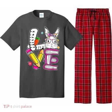 Love Easter Bunny School Pajama Set
