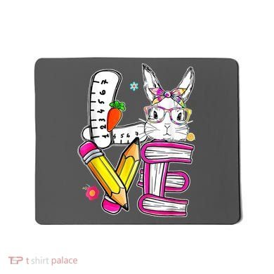 Love Easter Bunny School Mousepad