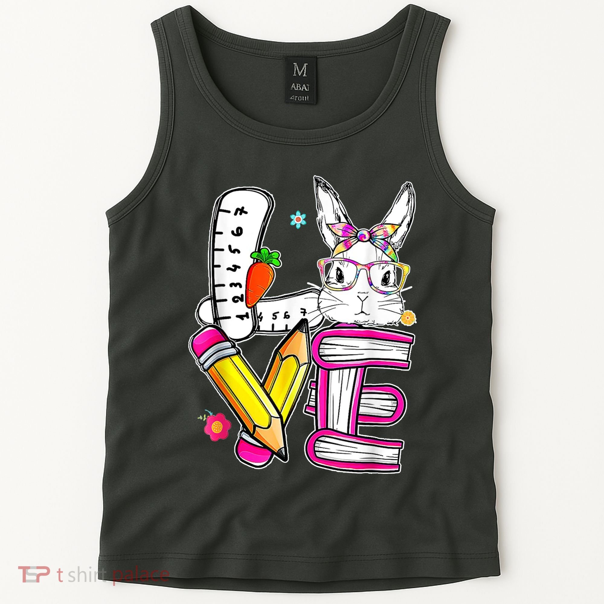 Love Easter Bunny School Tank Top