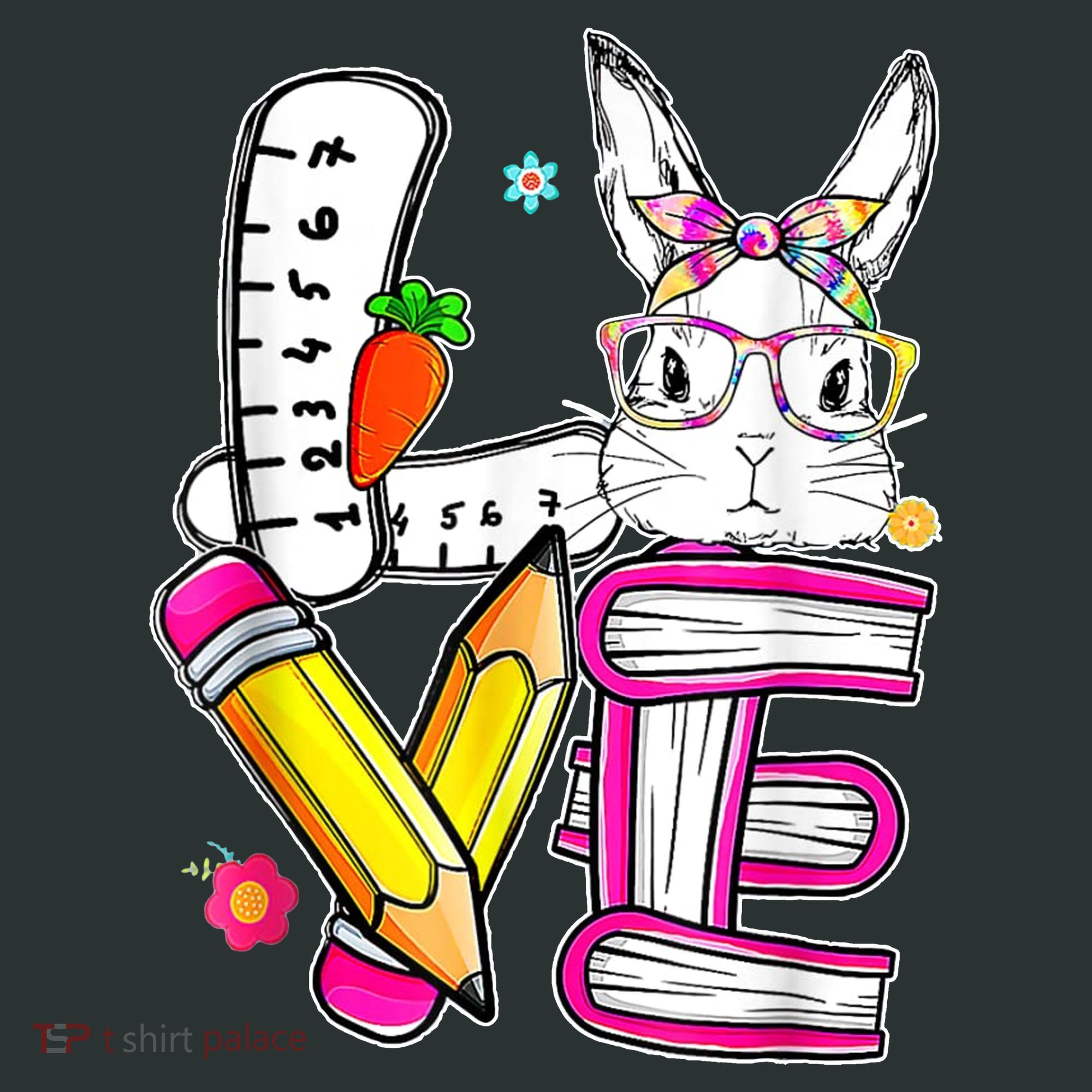 Love Easter Bunny School Toddler T-Shirt