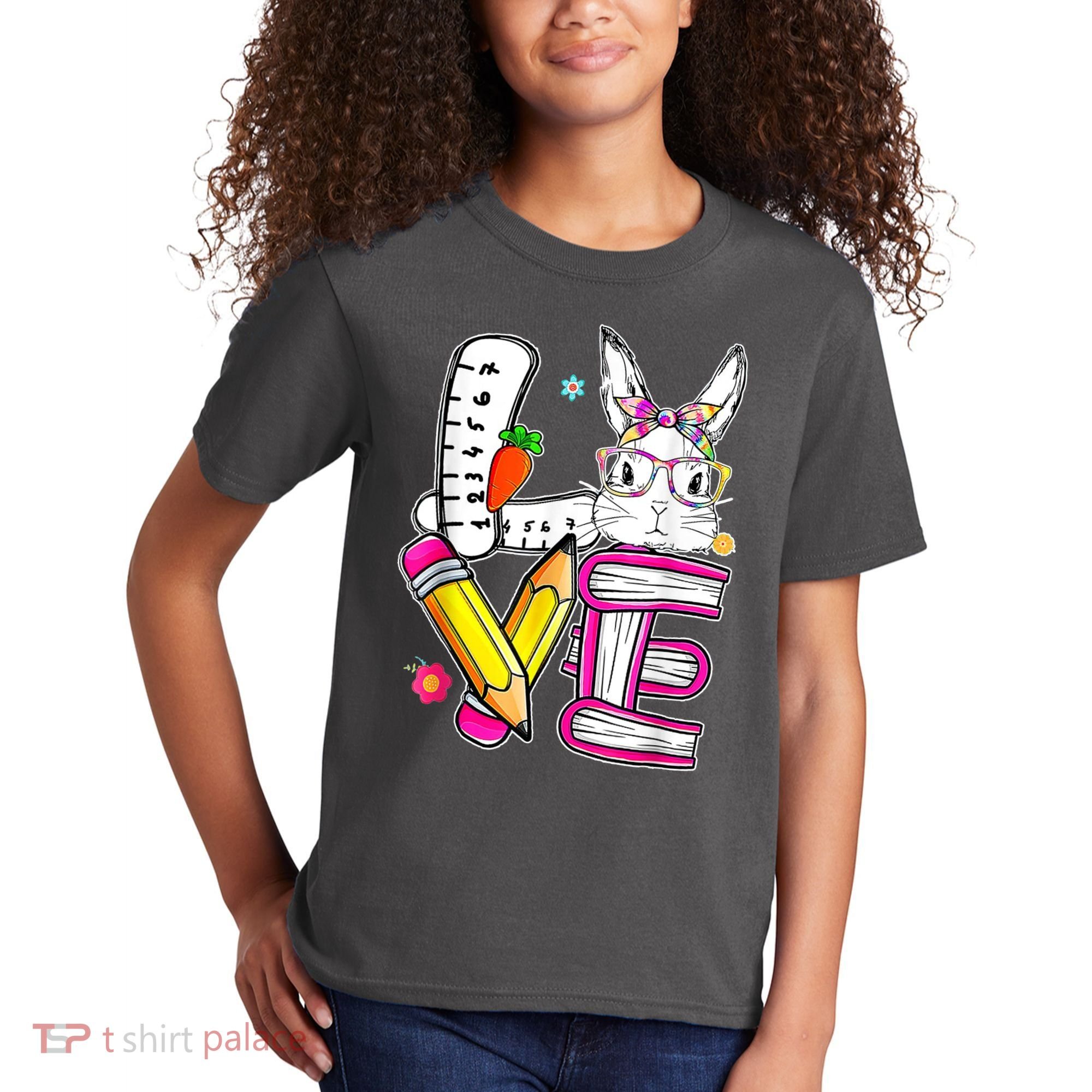 Love Easter Bunny School Kids T-Shirt