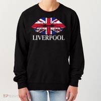 Liverpool England British Flag Lips Women's Sweatshirt thumb 0