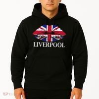 Liverpool England British Flag Lips Hoodie thumb 2