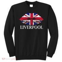 Liverpool England British Flag Lips Sweatshirt thumb 0