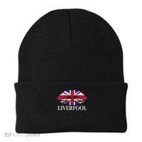 Liverpool England British Flag Lips Beanie thumb 0