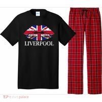 Liverpool England British Flag Lips Pajama Set thumb 0