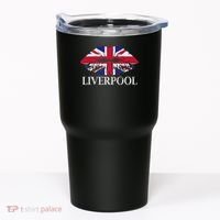 Liverpool England British Flag Lips Tumbler thumb 0