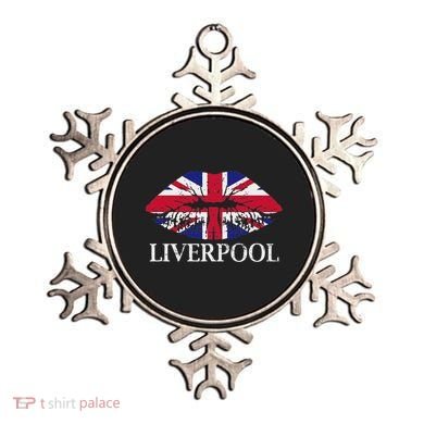 Liverpool England British Flag Lips Ornament