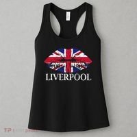 Liverpool England British Flag Lips Women's Tank Top thumb 3