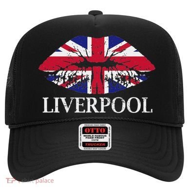 Liverpool England British Flag Lips Hat