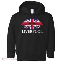 Liverpool England British Flag Lips Toddler Hoodie thumb 0