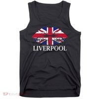 Liverpool England British Flag Lips Tank Top thumb 0