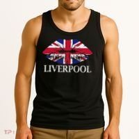 Liverpool England British Flag Lips Tank Top thumb 3