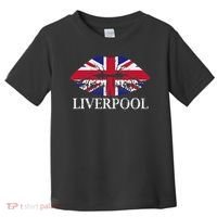 Liverpool England British Flag Lips Toddler T-Shirt thumb 0