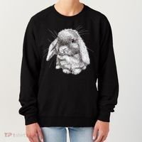 Lop Eared Bunny Rabbit Sketch Gift For Mens Womens Childrens Women's Sweatshirt thumb 0