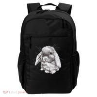 Lop Eared Bunny Rabbit Sketch Gift For Mens Womens Childrens Backpack thumb 0