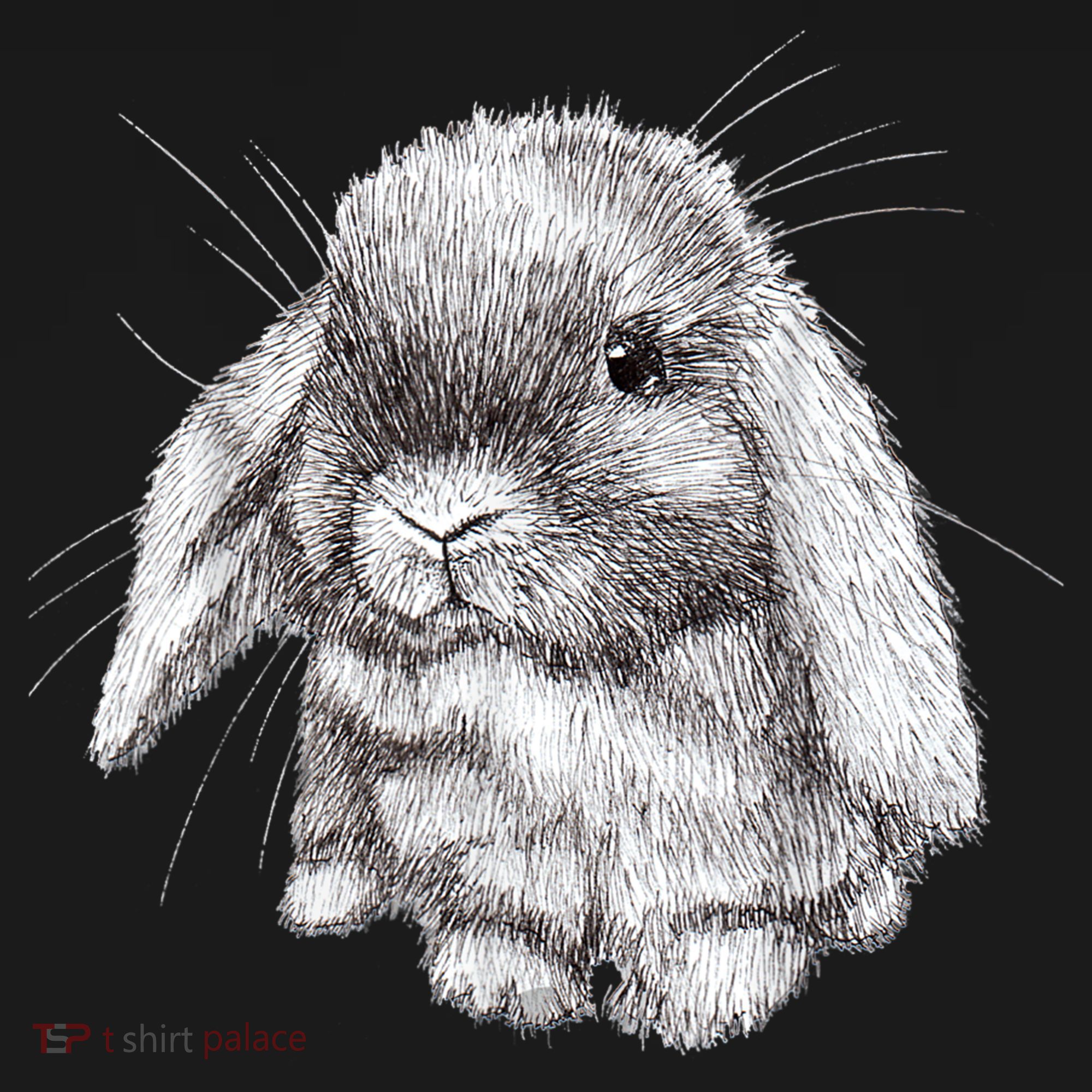 Lop Eared Bunny Rabbit Sketch Gift For Mens Womens Childrens Pajama Set