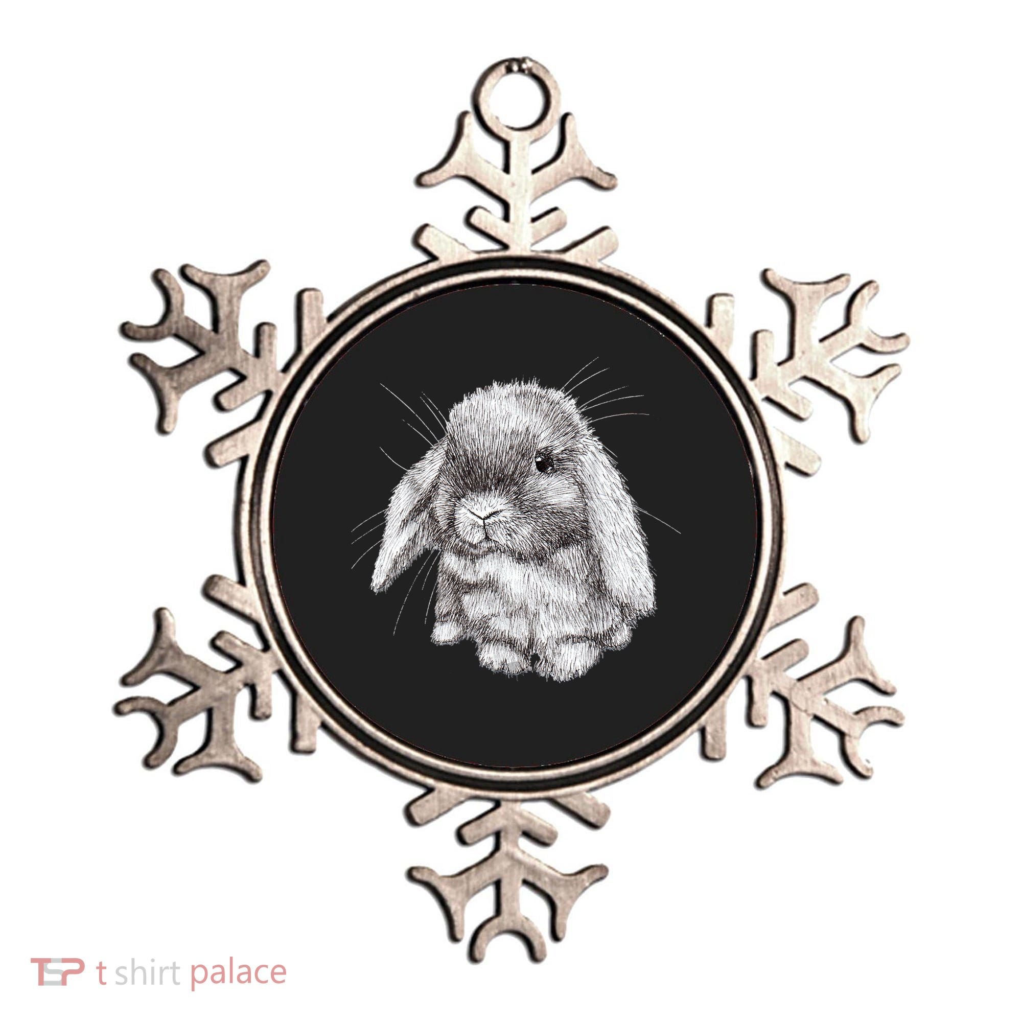Lop Eared Bunny Rabbit Sketch Gift For Mens Womens Childrens Ornament