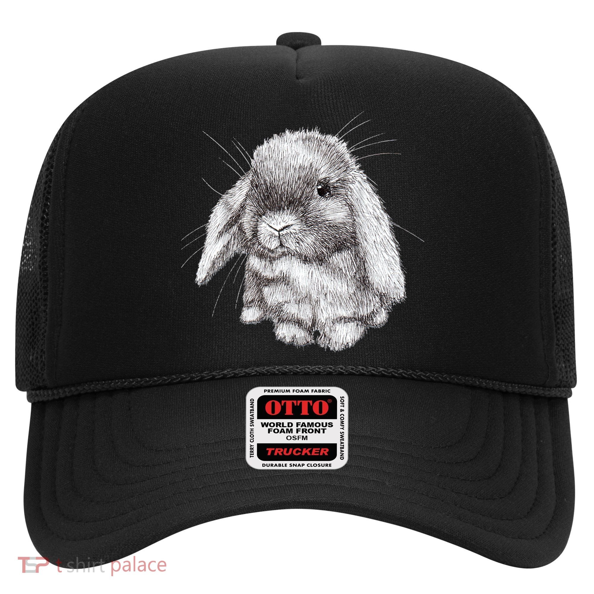 Lop Eared Bunny Rabbit Sketch Gift For Mens Womens Childrens Hat