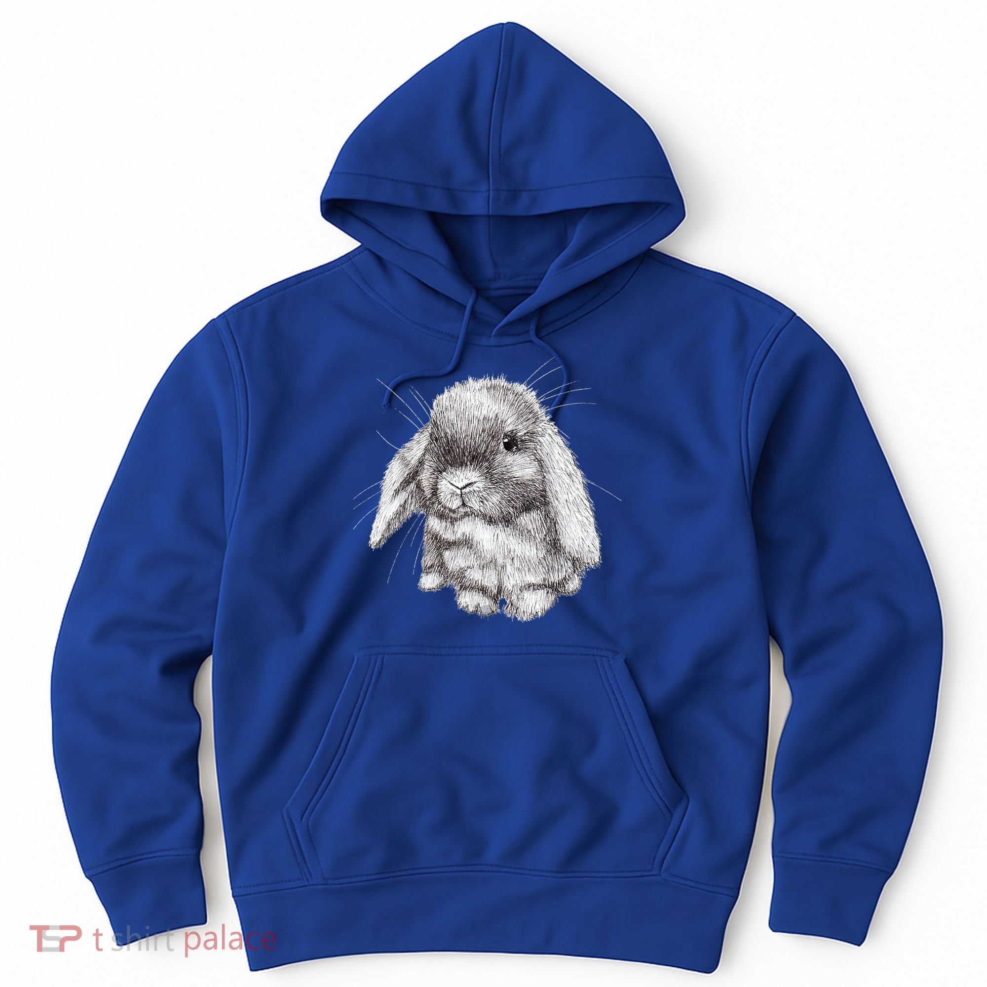 Lop Eared Bunny Rabbit Sketch Gift For Mens Womens Childrens Hoodie