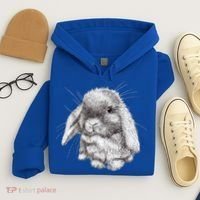 Lop Eared Bunny Rabbit Sketch Gift For Mens Womens Childrens Hoodie thumb 4