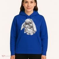 Lop Eared Bunny Rabbit Sketch Gift For Mens Womens Childrens Hoodie thumb 5