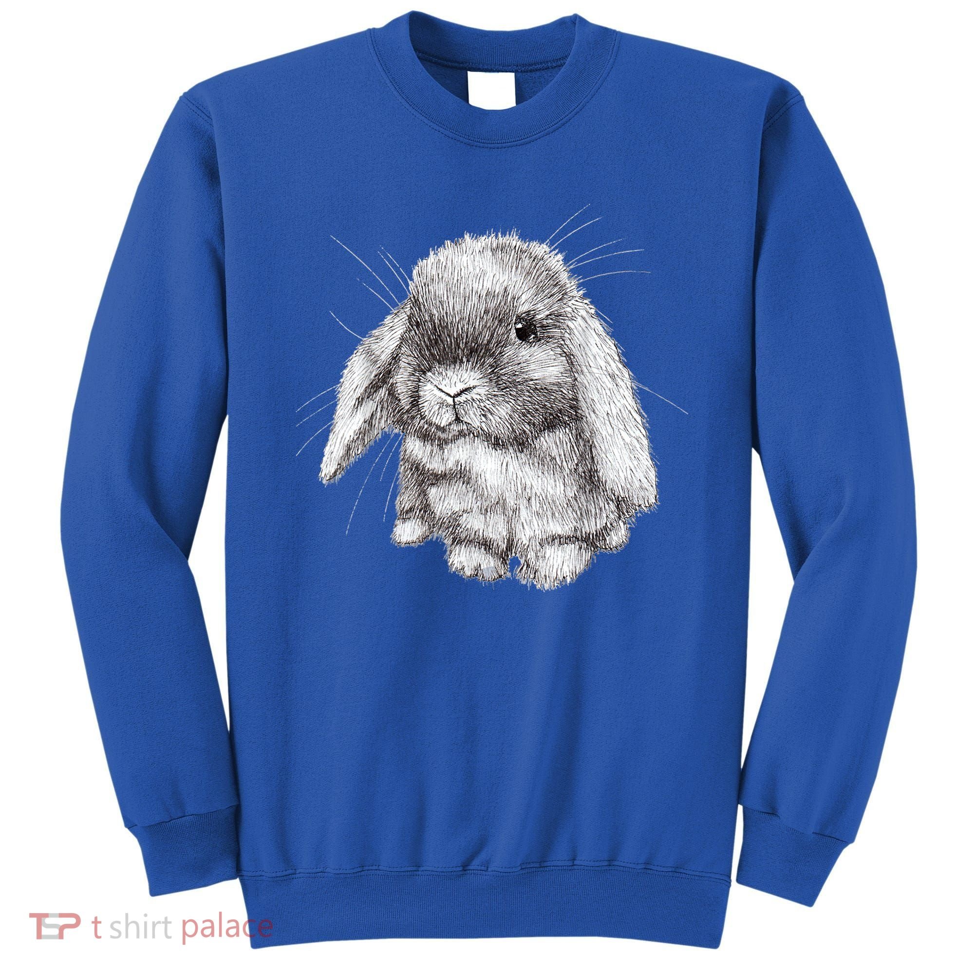 Lop Eared Bunny Rabbit Sketch Gift For Mens Womens Childrens Sweatshirt