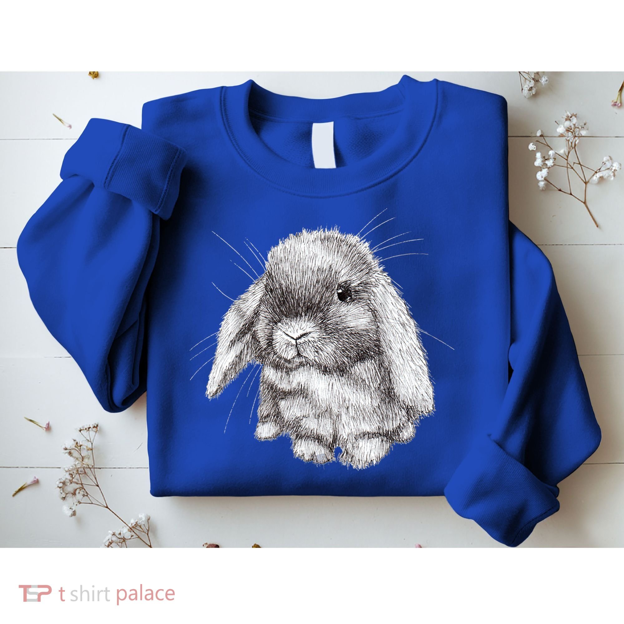 Lop Eared Bunny Rabbit Sketch Gift For Mens Womens Childrens Sweatshirt