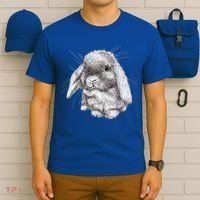 Lop Eared Bunny Rabbit Sketch Gift For Mens Womens Childrens T-Shirt thumb 6