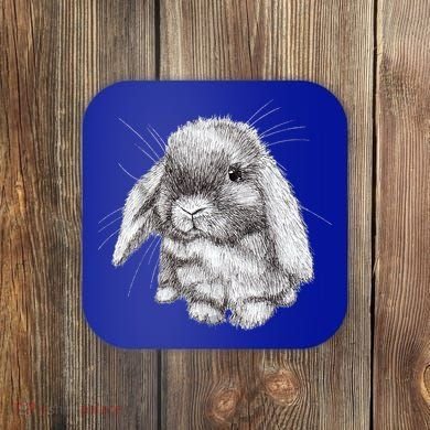Lop Eared Bunny Rabbit Sketch Gift For Mens Womens Childrens Coaster