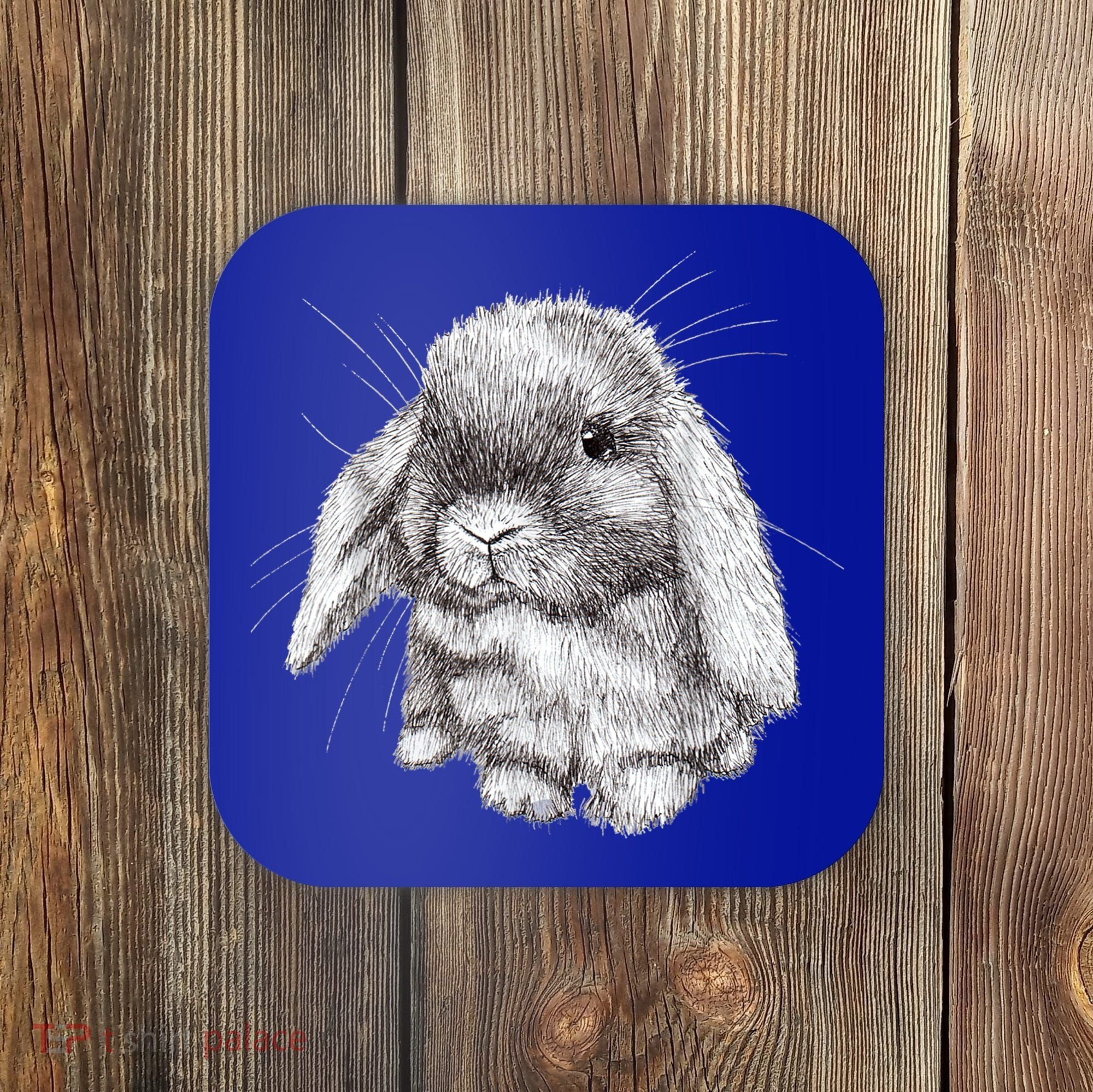 Lop Eared Bunny Rabbit Sketch Gift For Mens Womens Childrens Coaster