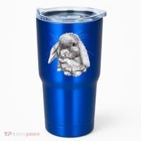 Lop Eared Bunny Rabbit Sketch Gift For Mens Womens Childrens Tumbler thumb 0
