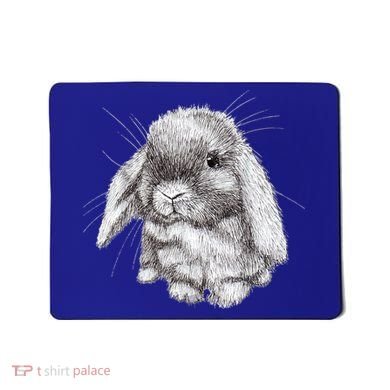 Lop Eared Bunny Rabbit Sketch Gift For Mens Womens Childrens Mousepad