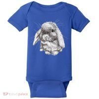 Lop Eared Bunny Rabbit Sketch Gift For Mens Womens Childrens Baby Bodysuit thumb 0