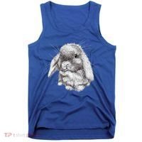 Lop Eared Bunny Rabbit Sketch Gift For Mens Womens Childrens Tank Top thumb 0
