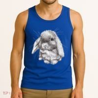 Lop Eared Bunny Rabbit Sketch Gift For Mens Womens Childrens Tank Top thumb 3