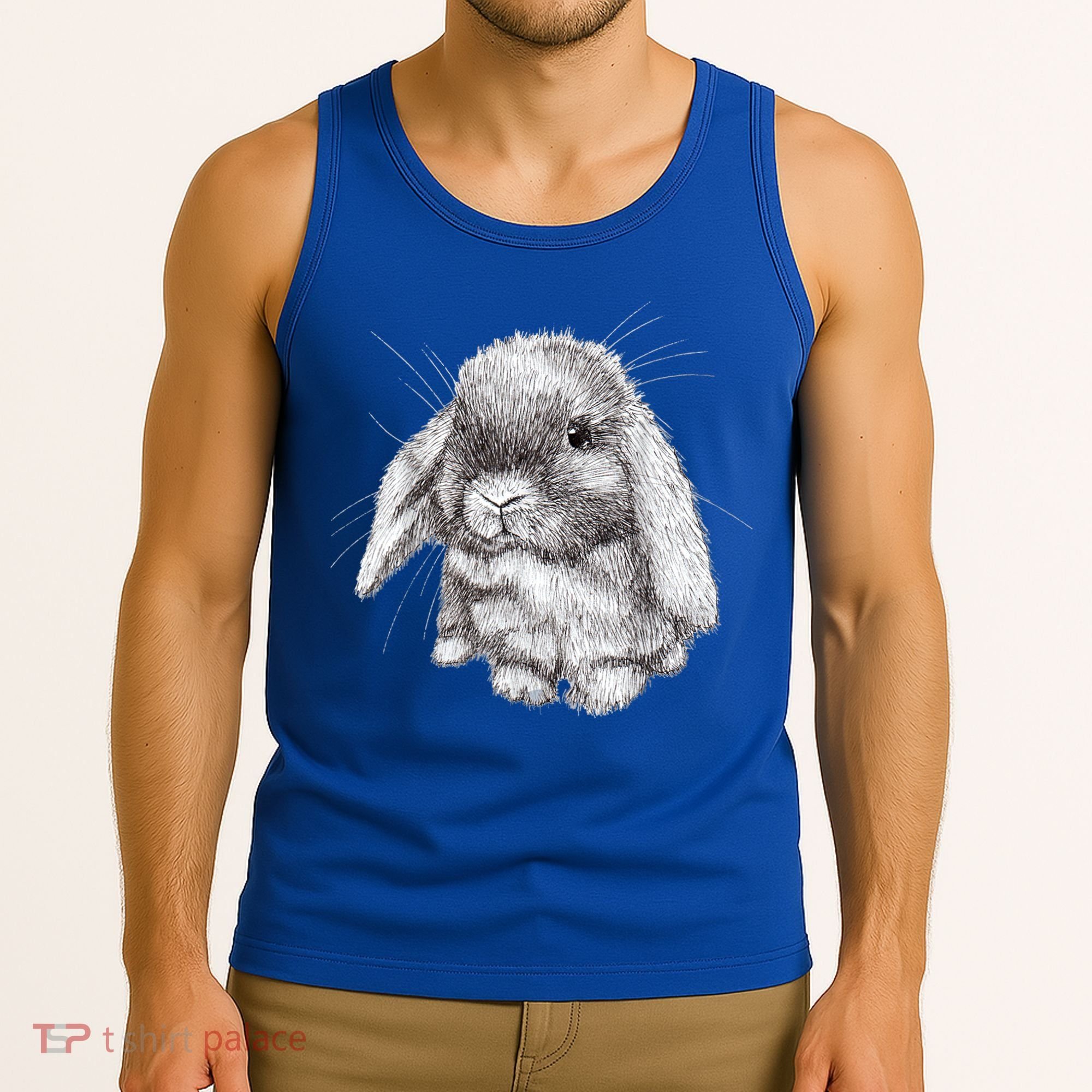 Lop Eared Bunny Rabbit Sketch Gift For Mens Womens Childrens Tank Top