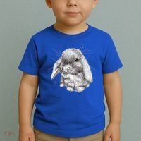 Lop Eared Bunny Rabbit Sketch Gift For Mens Womens Childrens Toddler T-Shirt thumb 2
