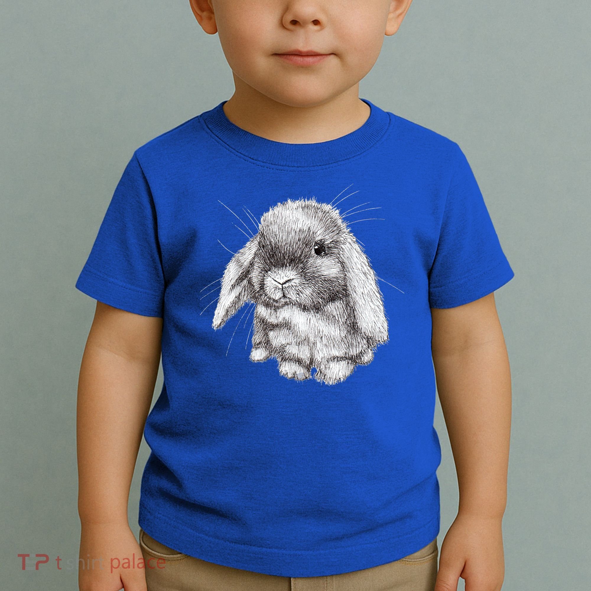 Lop Eared Bunny Rabbit Sketch Gift For Mens Womens Childrens Toddler T-Shirt
