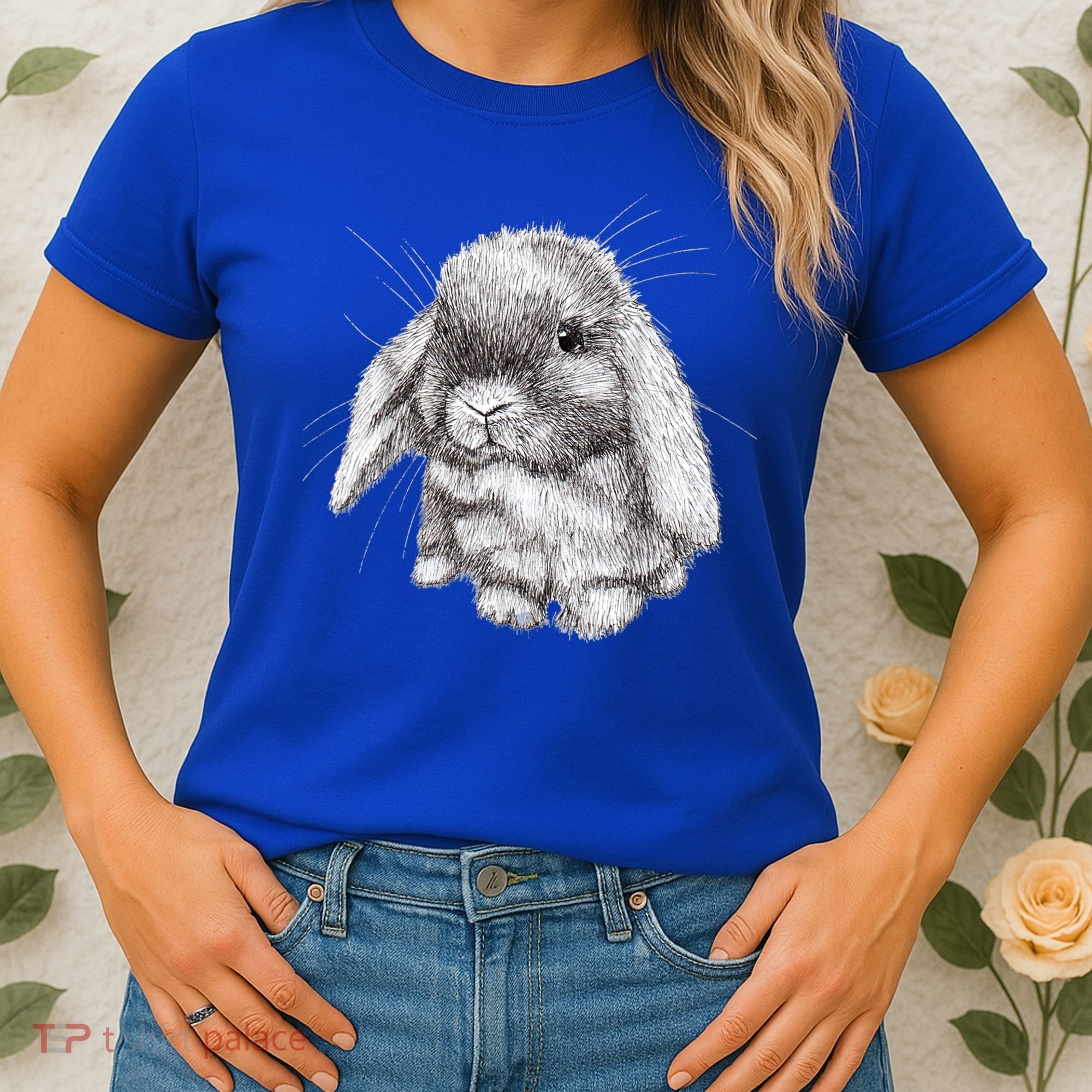 Lop Eared Bunny Rabbit Sketch Gift For Mens Womens Childrens Women's T-Shirt