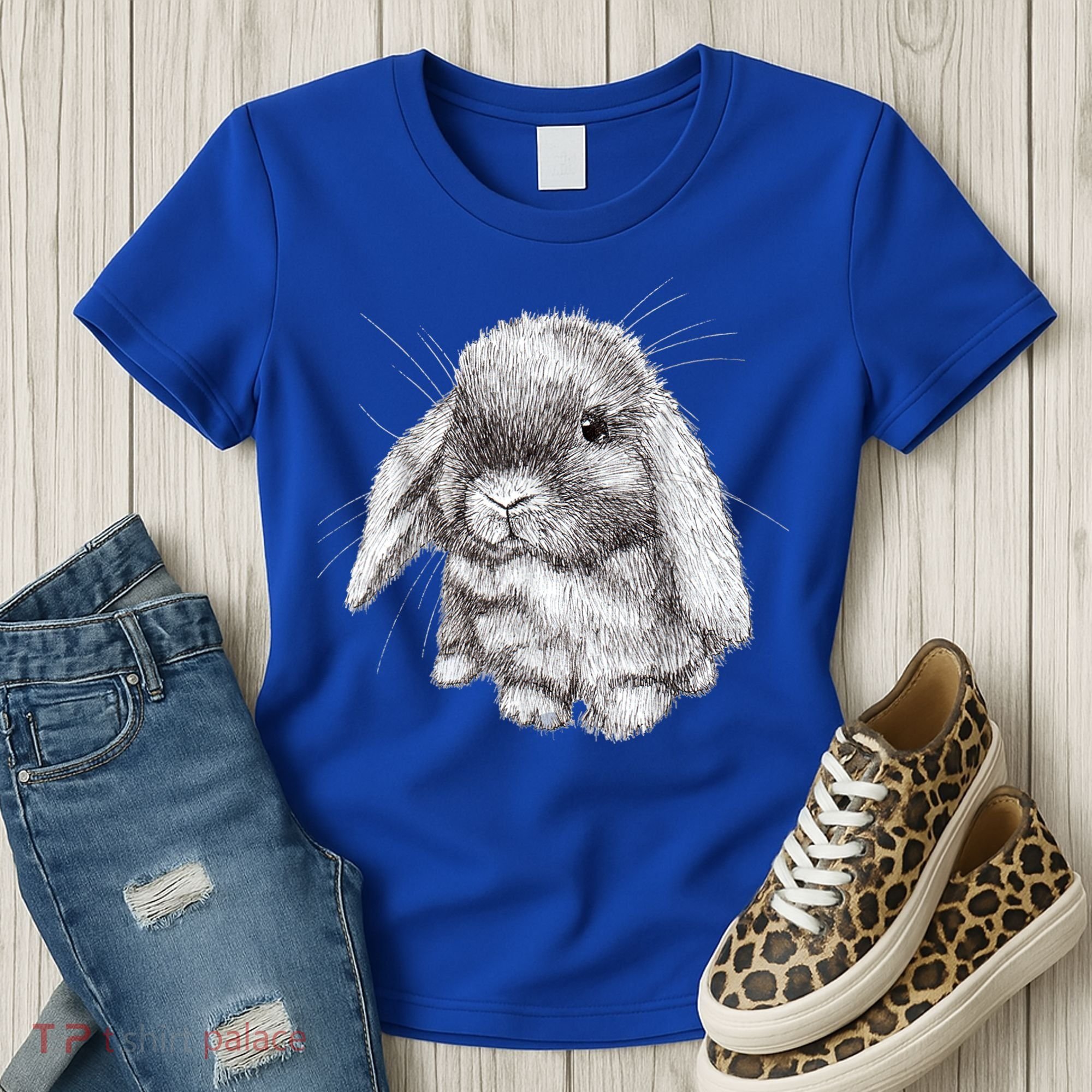 Lop Eared Bunny Rabbit Sketch Gift For Mens Womens Childrens Women's T-Shirt