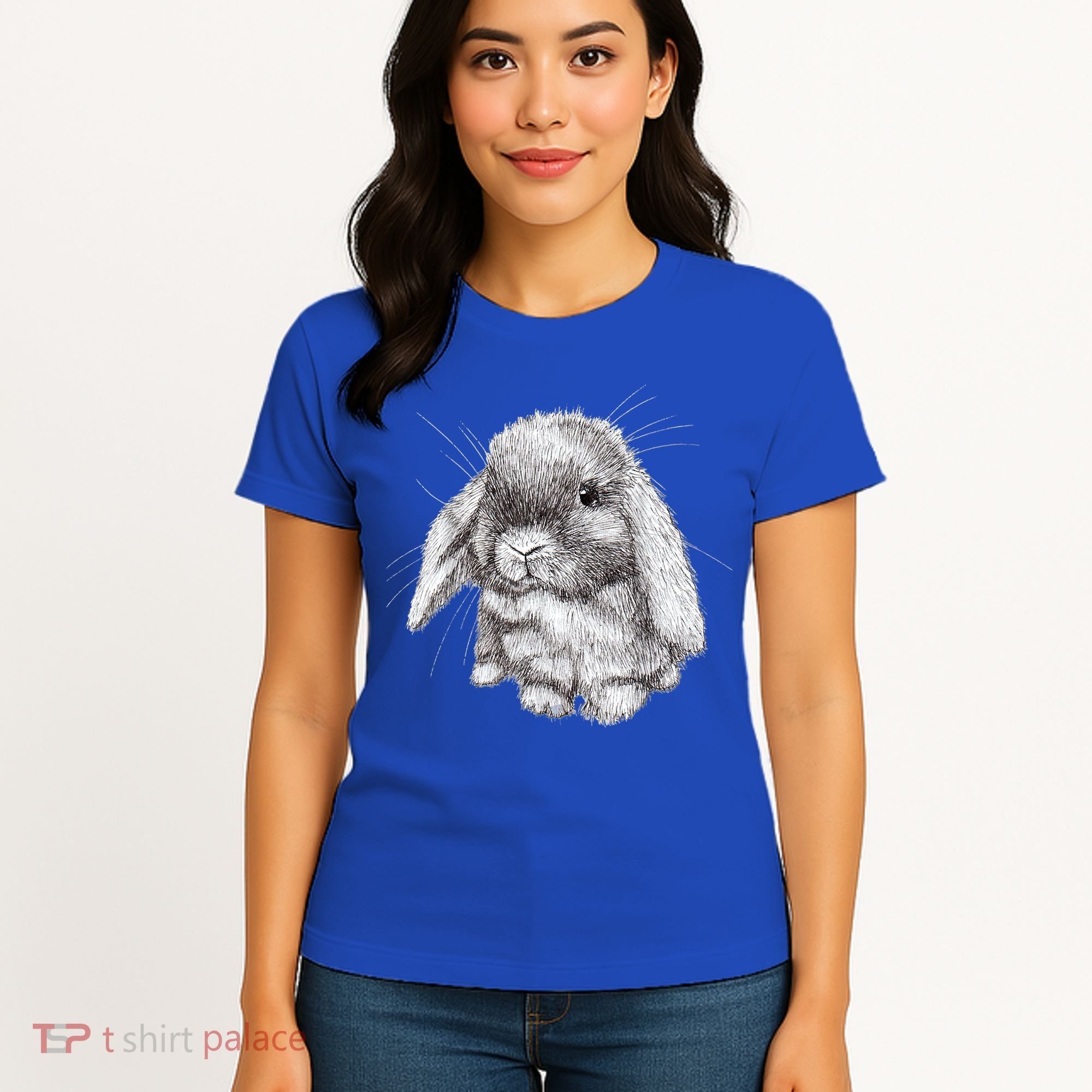 Lop Eared Bunny Rabbit Sketch Gift For Mens Womens Childrens Women's T-Shirt