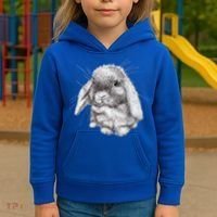 Lop Eared Bunny Rabbit Sketch Gift For Mens Womens Childrens Kids Hoodie thumb 3