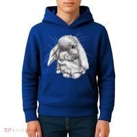 Lop Eared Bunny Rabbit Sketch Gift For Mens Womens Childrens Kids Hoodie thumb 4