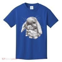 Lop Eared Bunny Rabbit Sketch Gift For Mens Womens Childrens Kids T-Shirt thumb 0