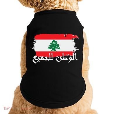 Lebanon Home For All Support Flag Doggie Tank